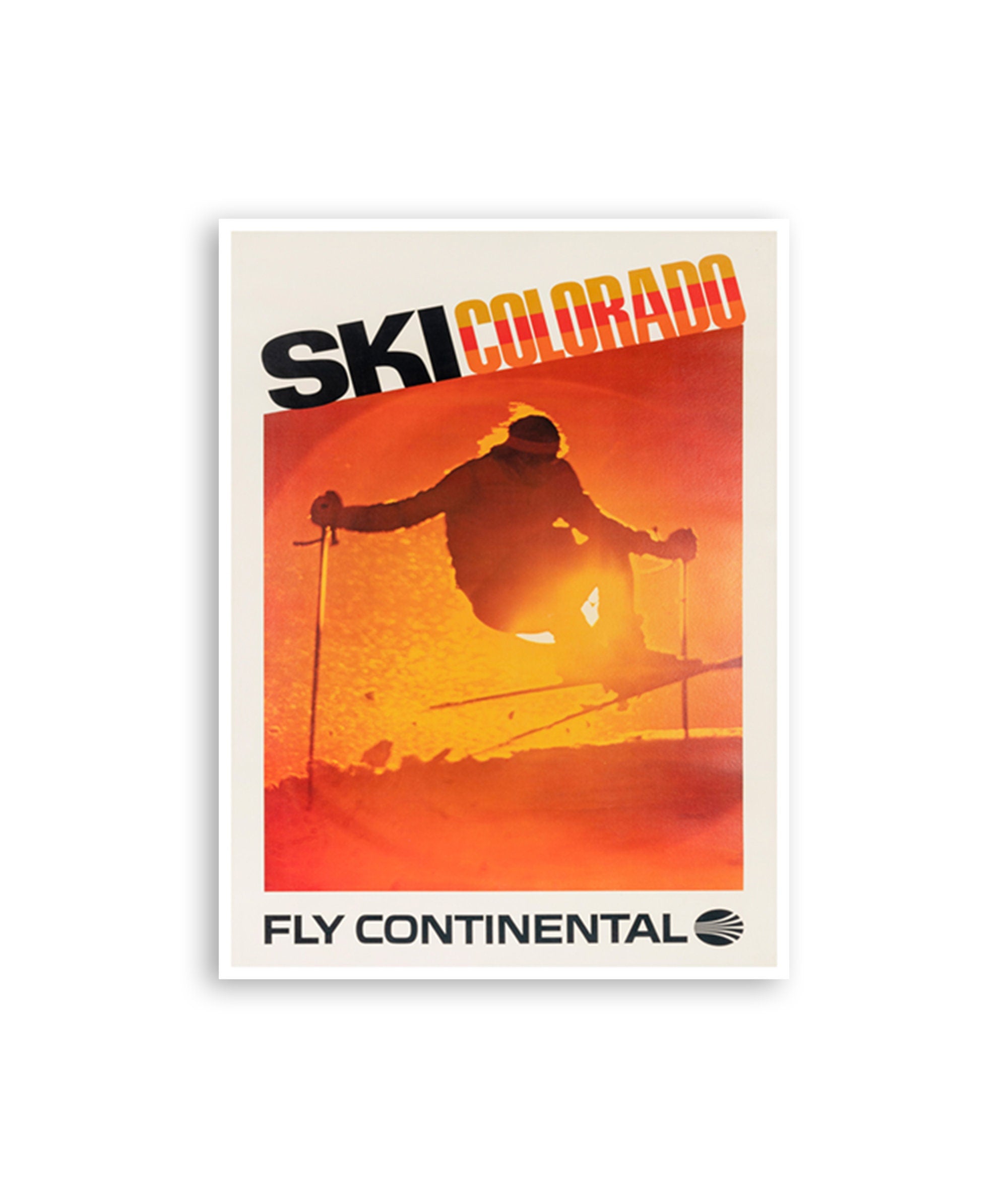 Colorado Skiing Poster Ski Art Decor Retro Vintage Print (H1122)