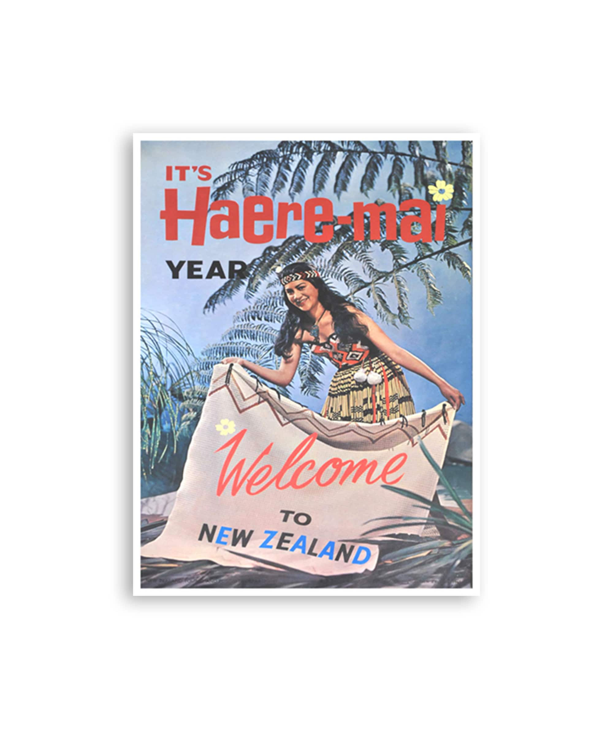 New Zealand Art Poster Retro Print (H923)