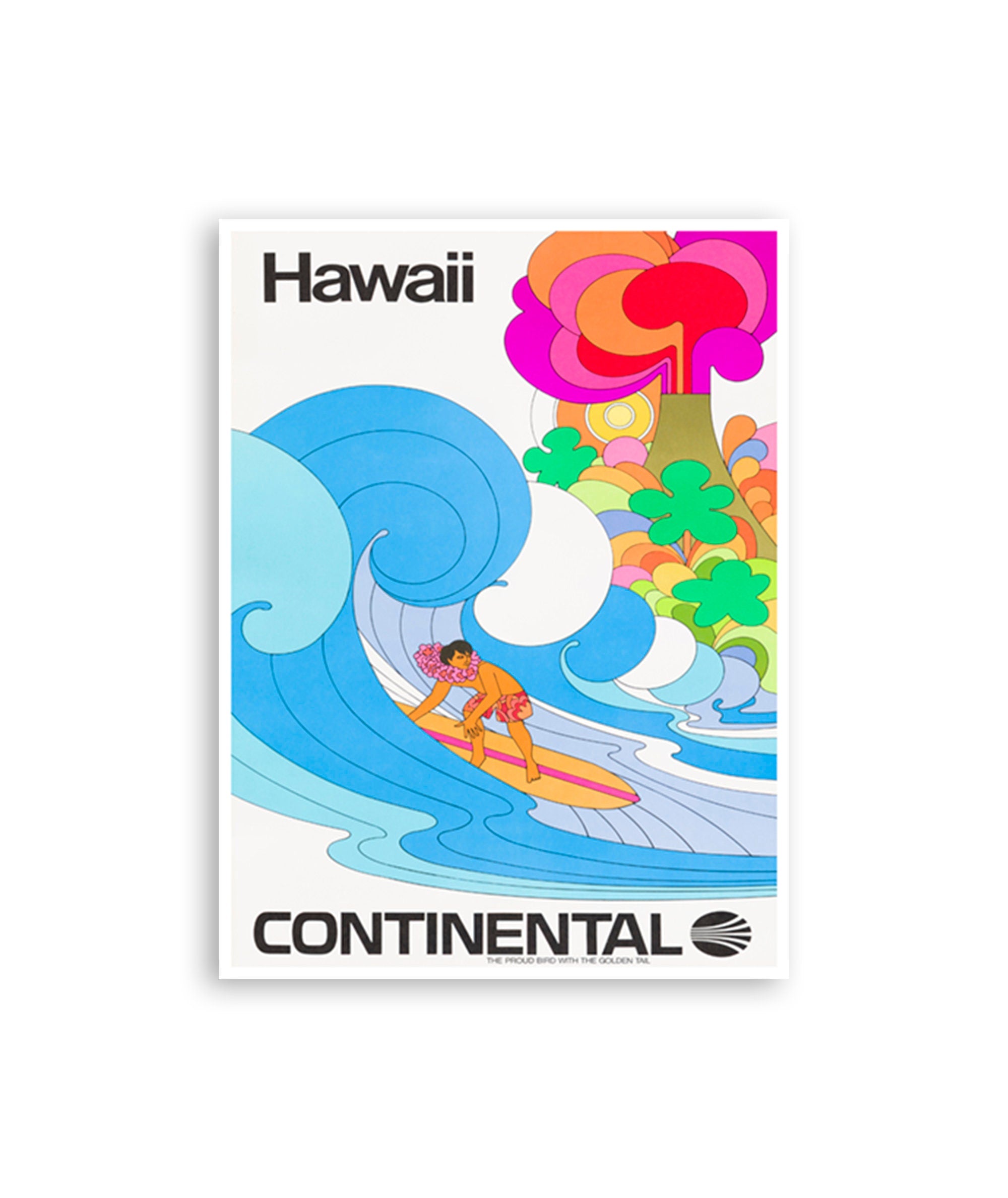 Hawaii Poster Art Retro Travel Print (XR3892)