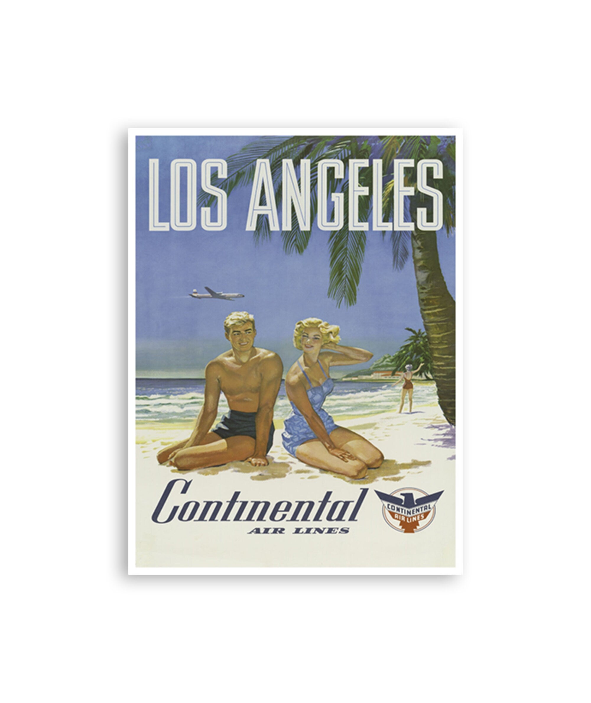 Los Angeles Art Poster California Retro Travel Print (H1161)