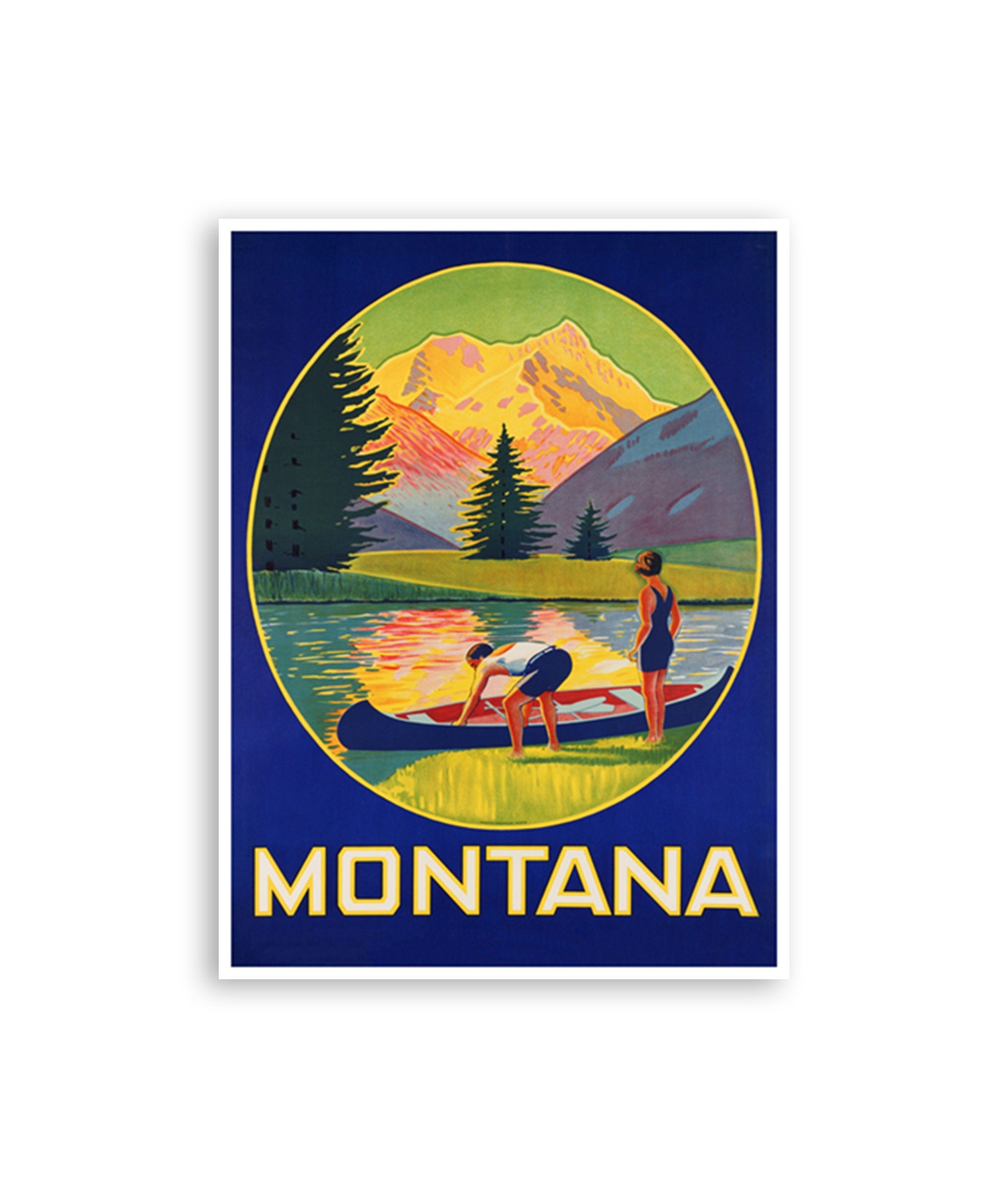 Vintage Montana Art Travel Poster Print (H1183)