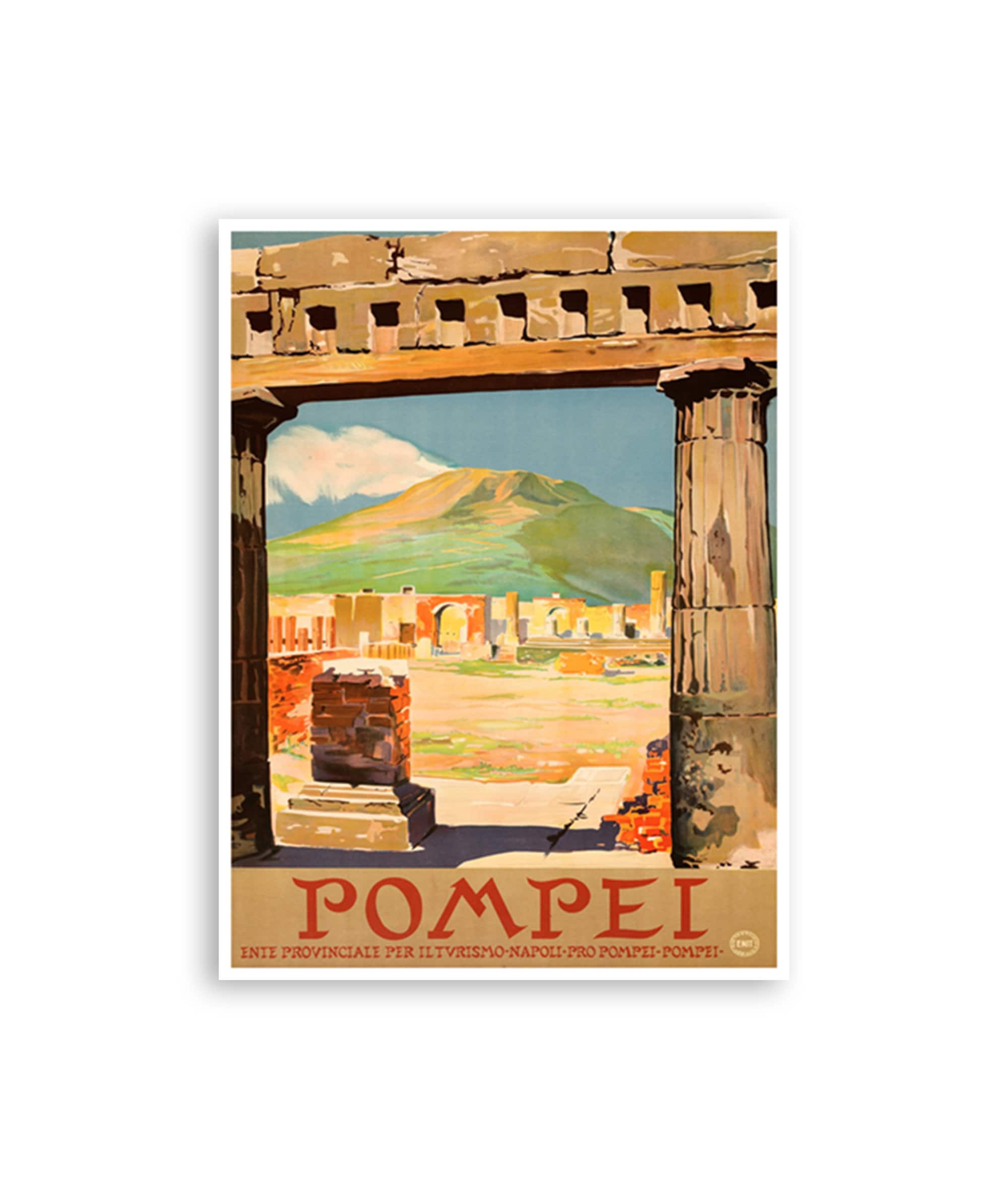 Pompeii Wall Art Italy Travel Poster Tourism Print (XR3975)