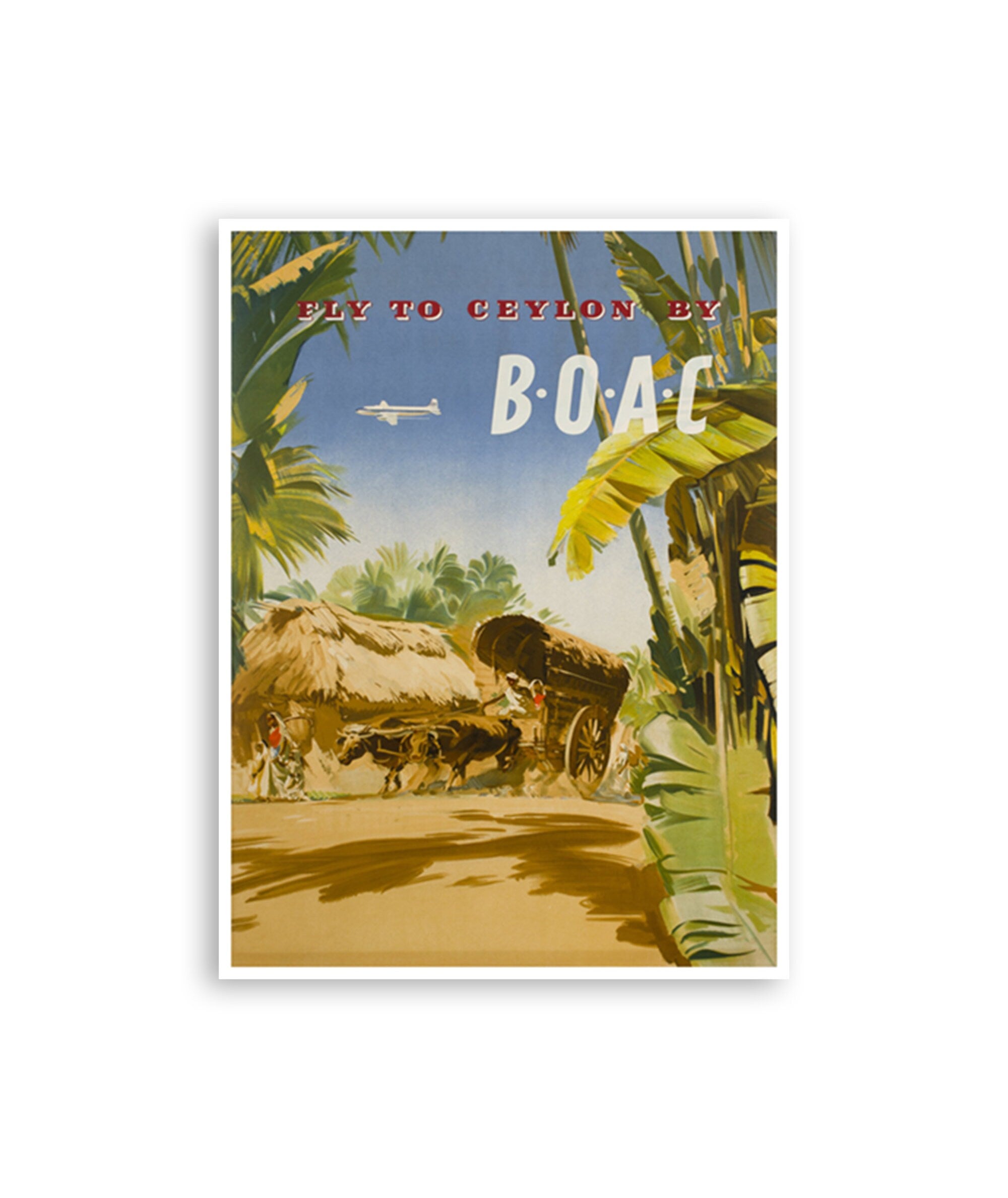 Art Sri Lanka Poster Vintage Travel Print Wall Decor (XR3935)