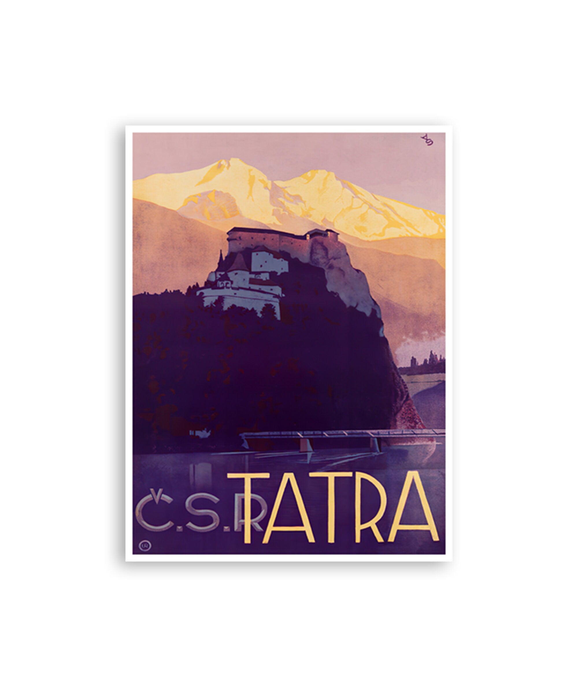 Tatra Mountains Art Poland Travel Poster Home Decor Retro Print (XR4026)