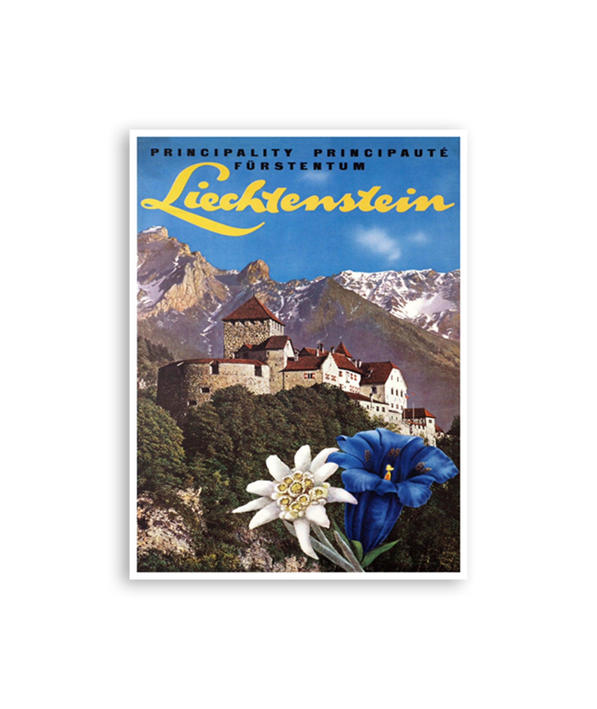 Liechtenstein Travel Print Liechtenstein Gift Poster Wall Art (ZT319)