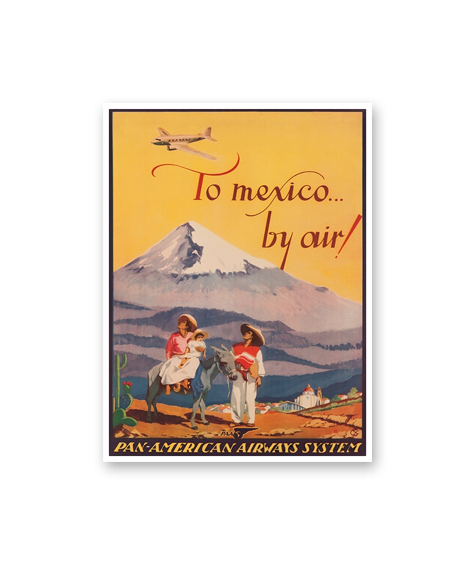 Mexico Travel Art Print Vintage Home Decor Poster (ZT148)