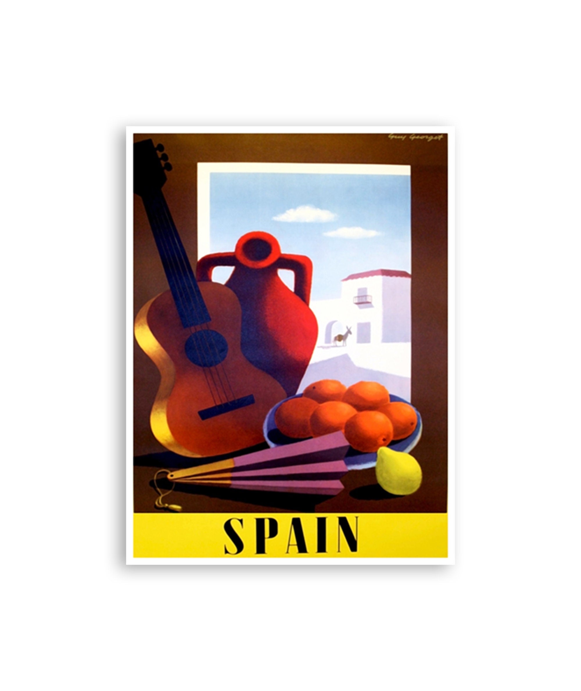 Spain Art Vintage Travel Poster Spanish Gift Art Print (ZT532)a