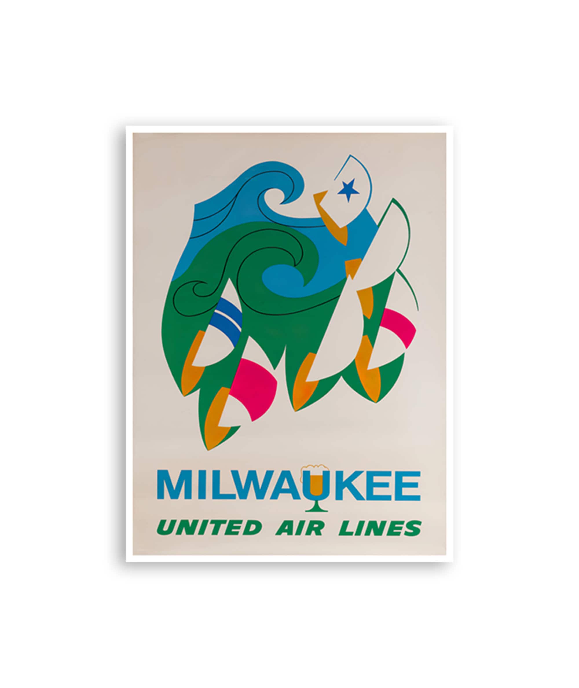 Milwaukee Art Travel Poster Vintage Home Decor Print (XR4048)