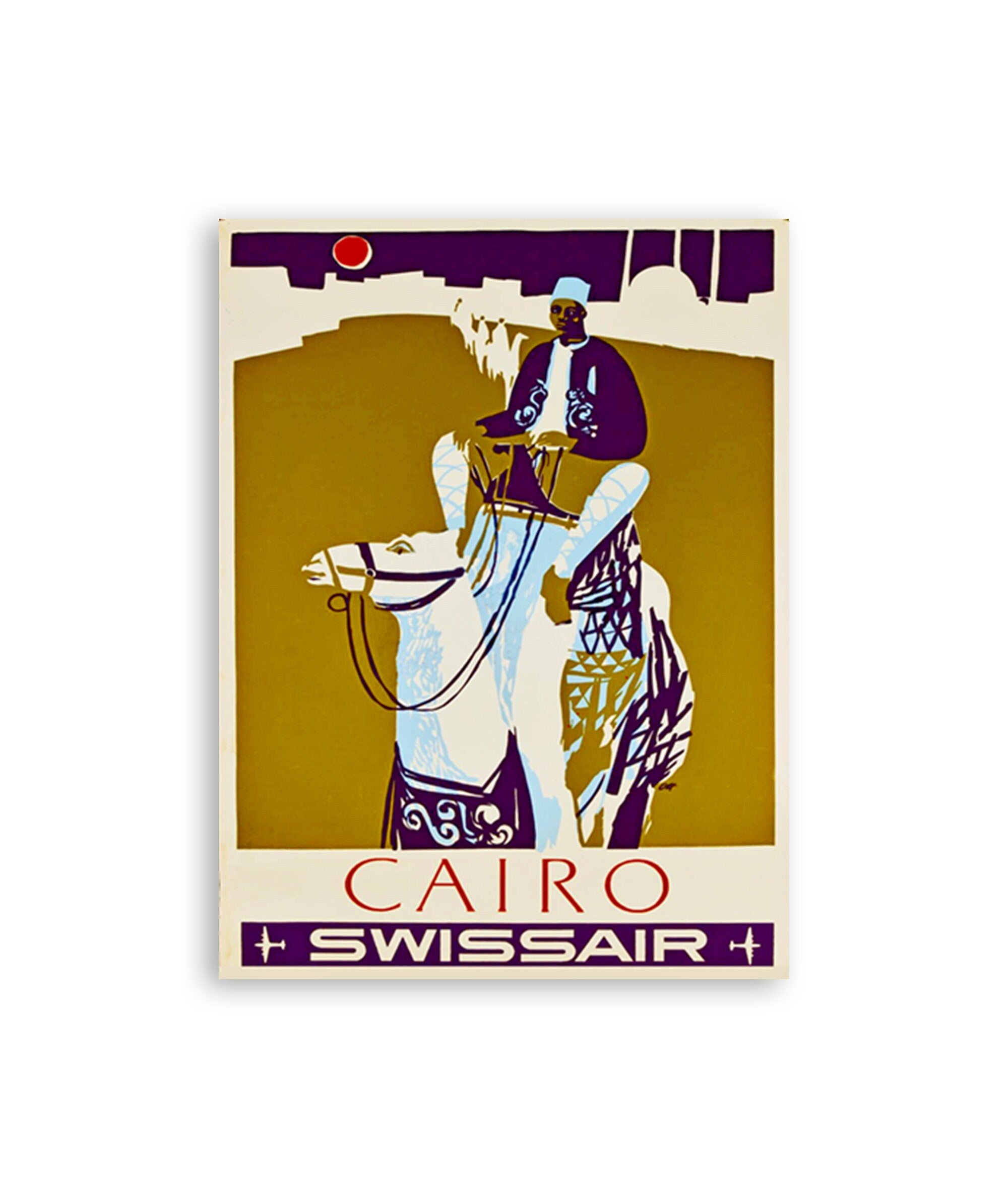 Cairo Egypt Art Print Travel Poster Egyptian Home Decor (ZT292)