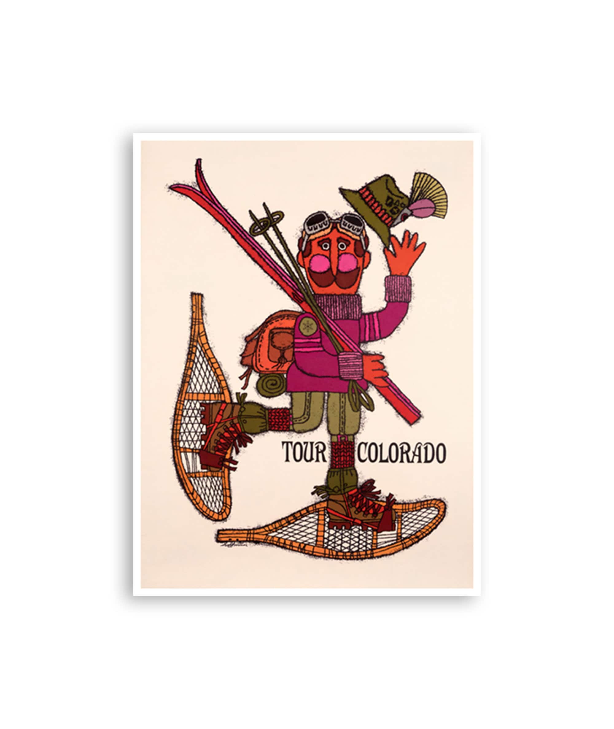 Vintage Colorado Art Ski Poster Sports Print (H1271)