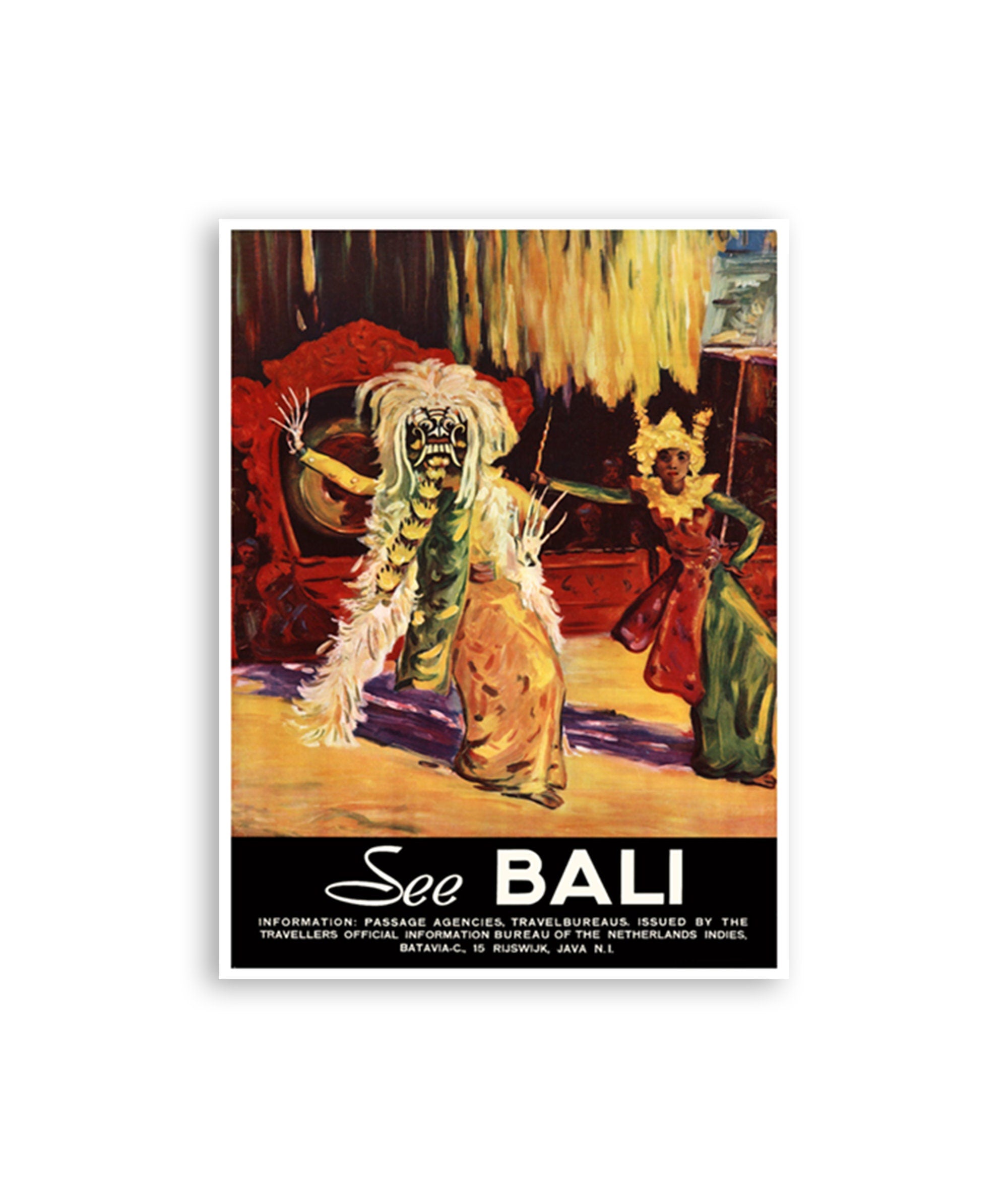 Bali Travel Poster Art Print Home Decor (XR179)