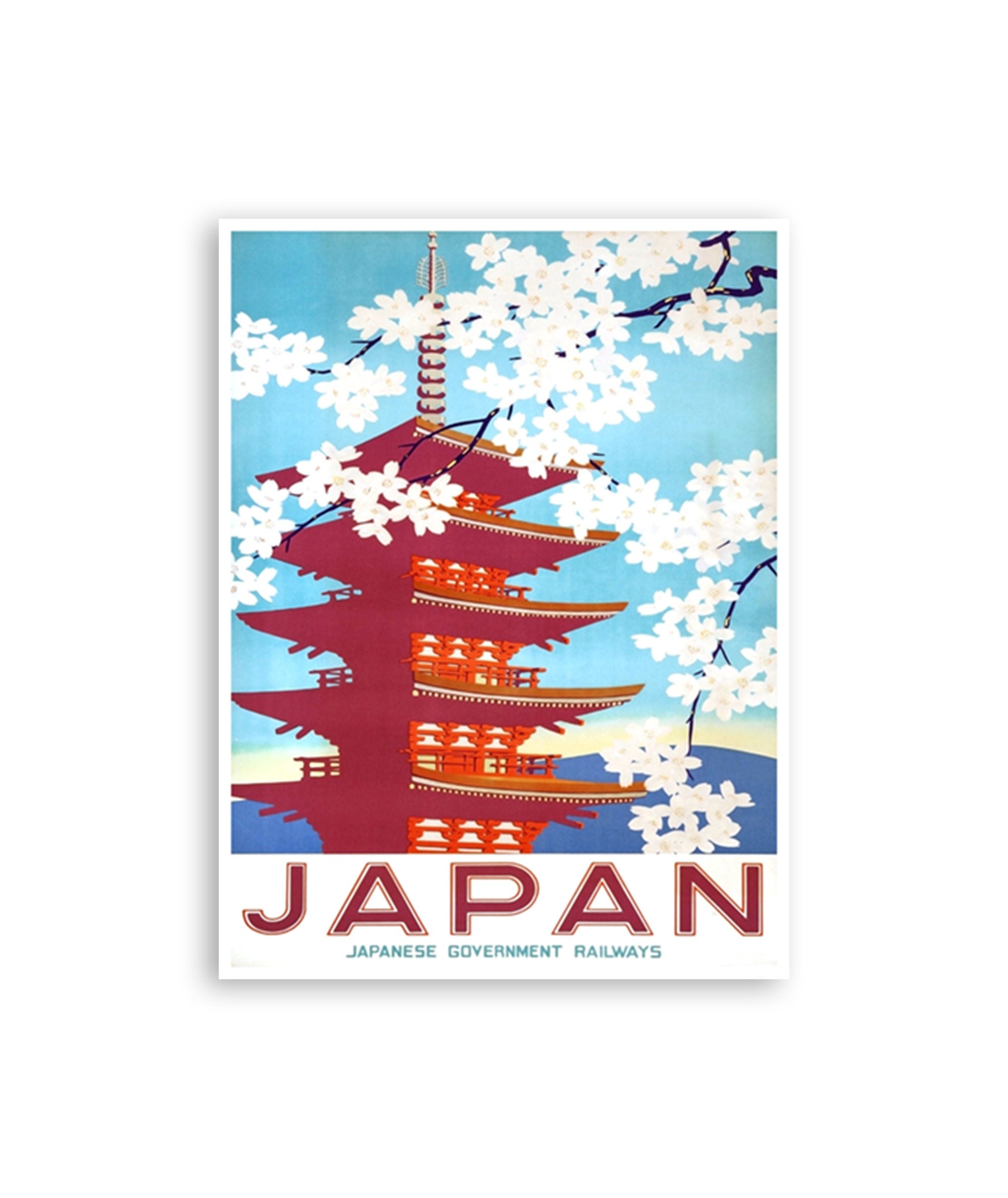 Travel Poster Japanese Art Japan Print (TR53)