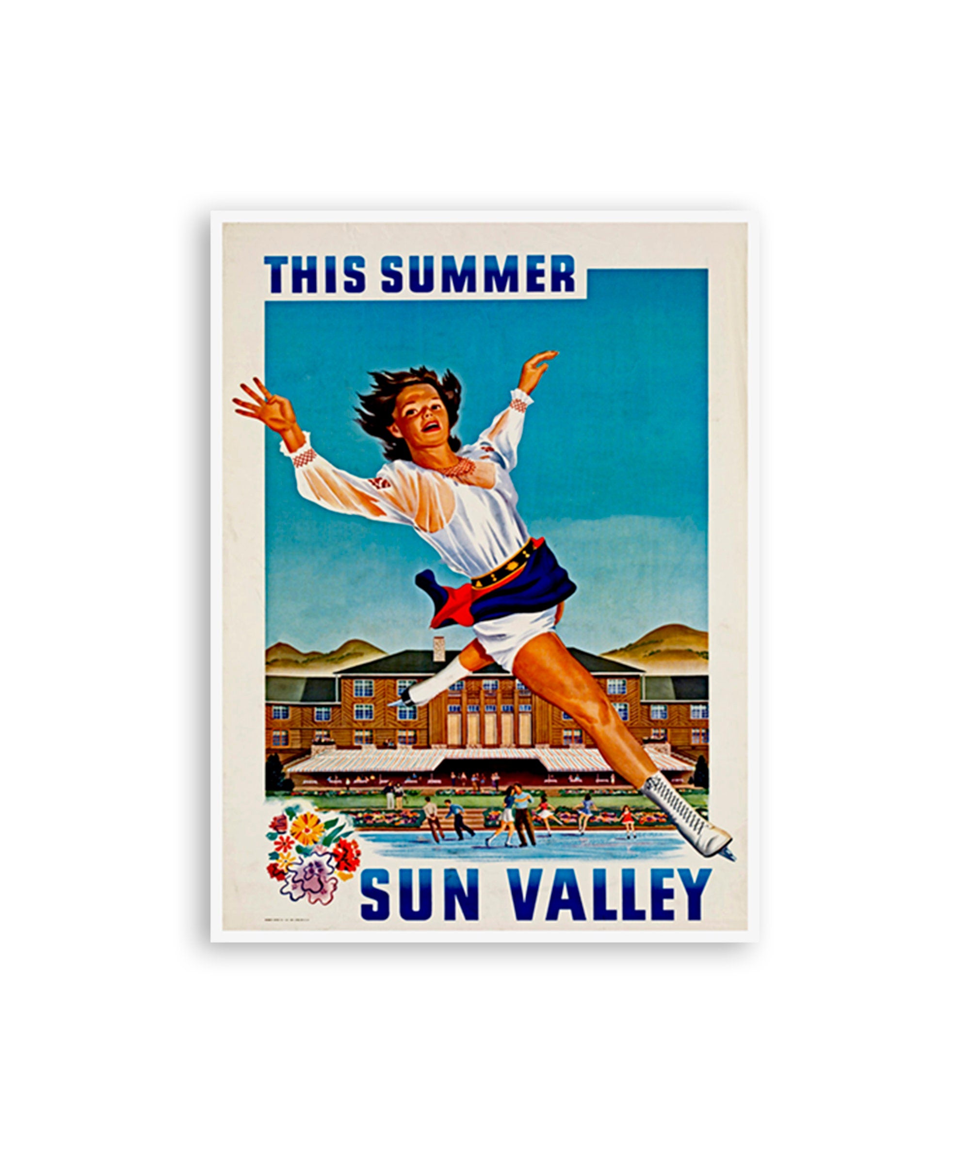 Travel Poster Sun Valley Idaho Art Home Decor Print (TR85)