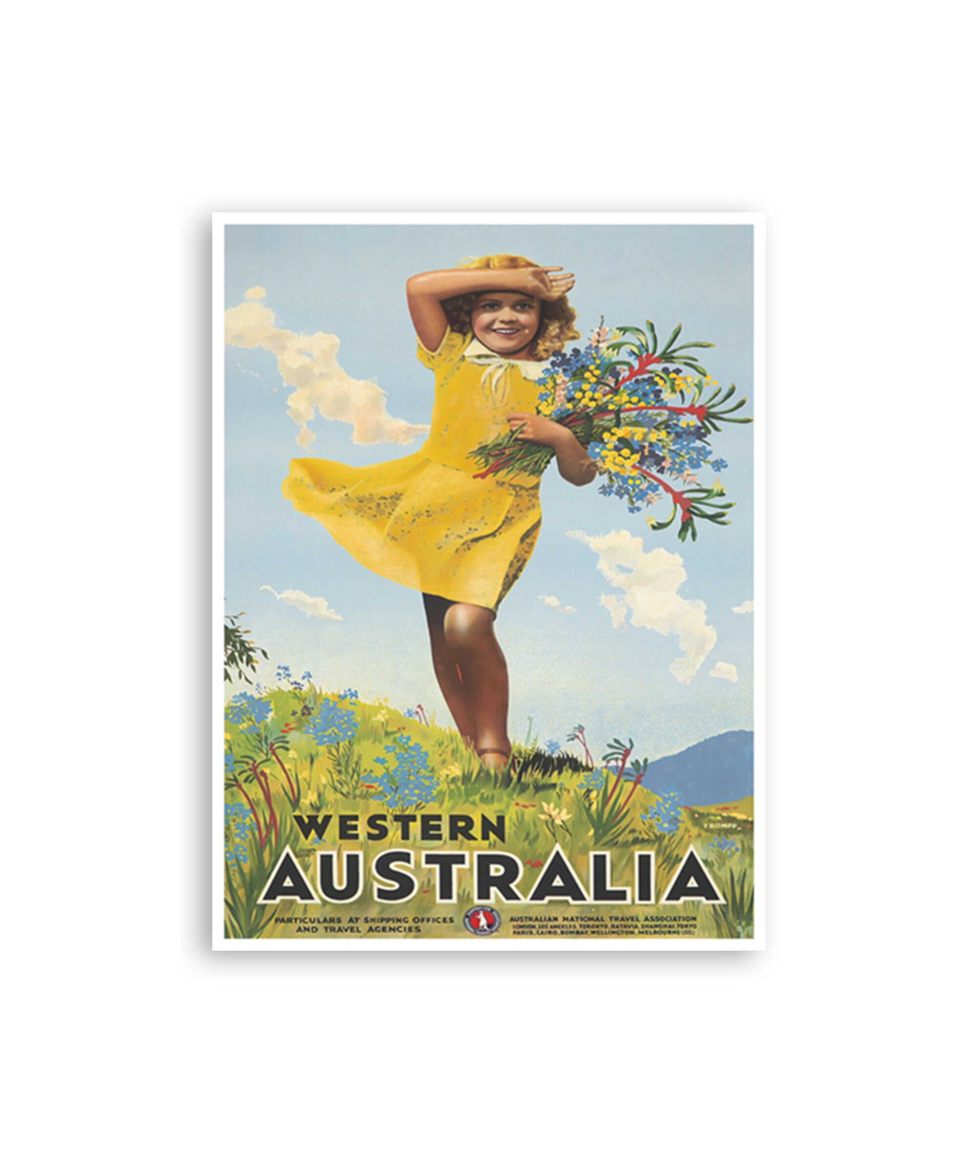 Vintage Australia Art Aussie Travel Poster Sydney Print (H1274)