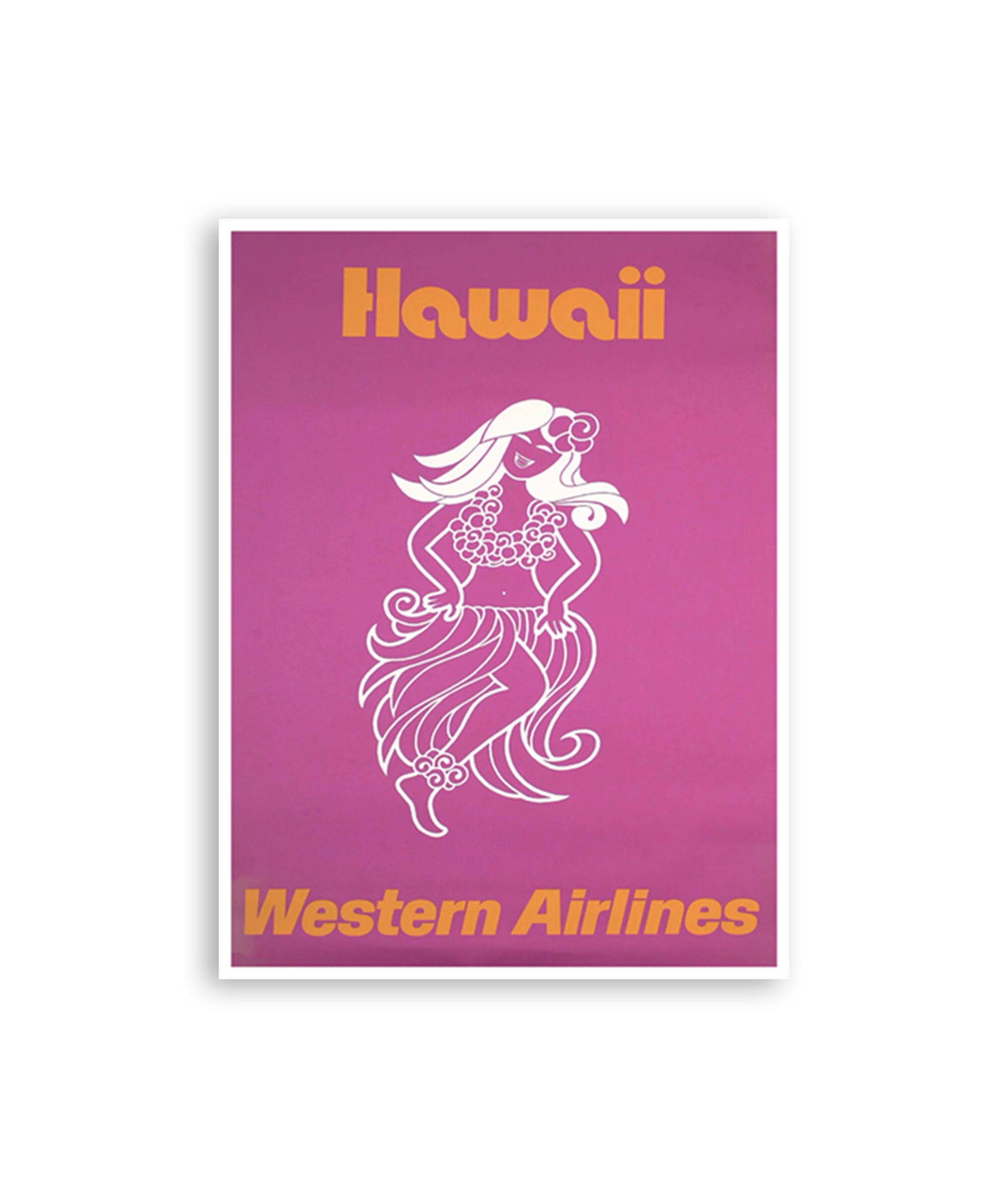 Vintage Hawaii Art Hawaiian Gift Airline Poster Print (XR4187)