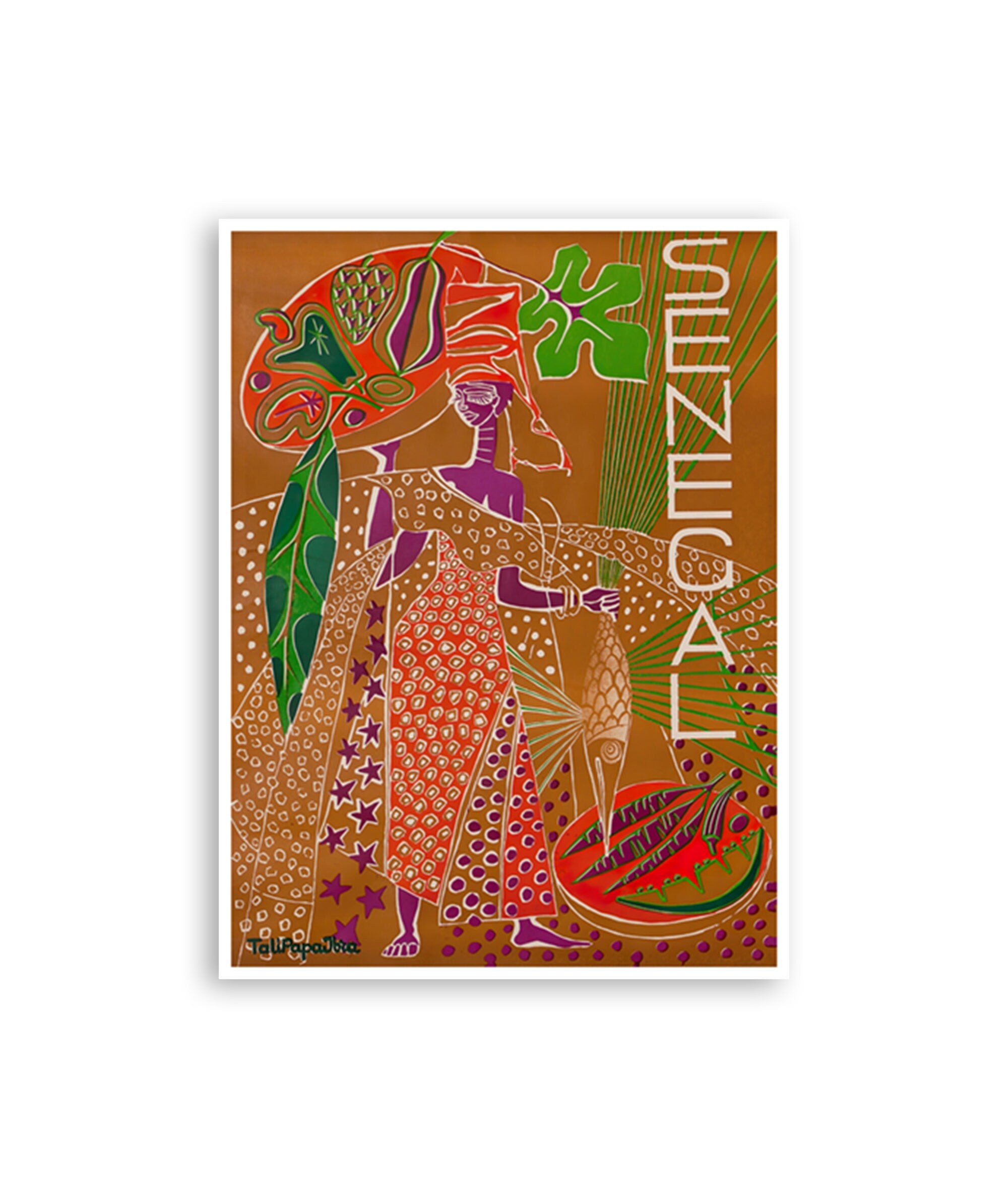 Senegal Travel Art Africa Poster African Print (XR4282)