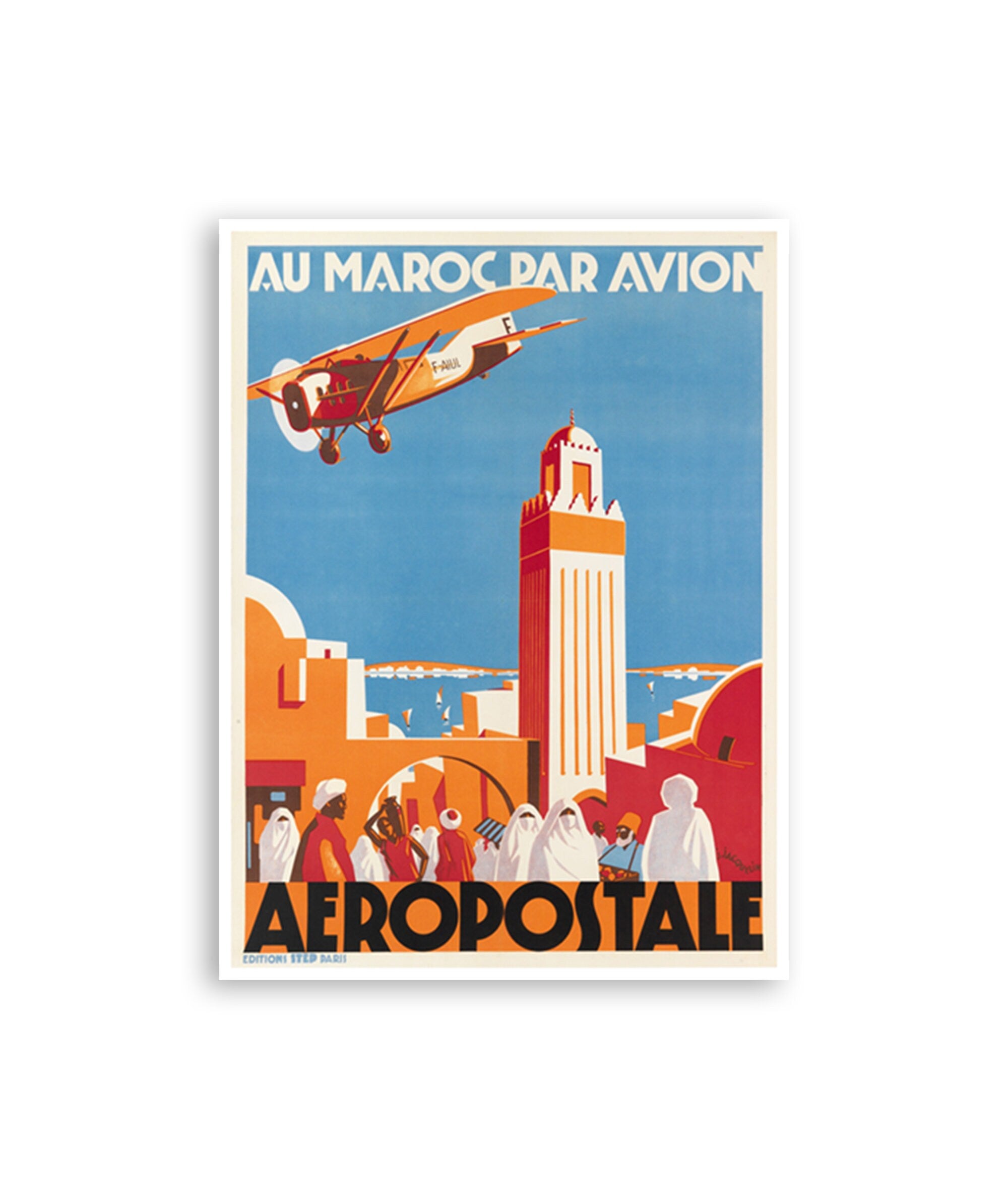 Vintage Morocco Art Travel Poster Moroccan Print Decor (XR3413)