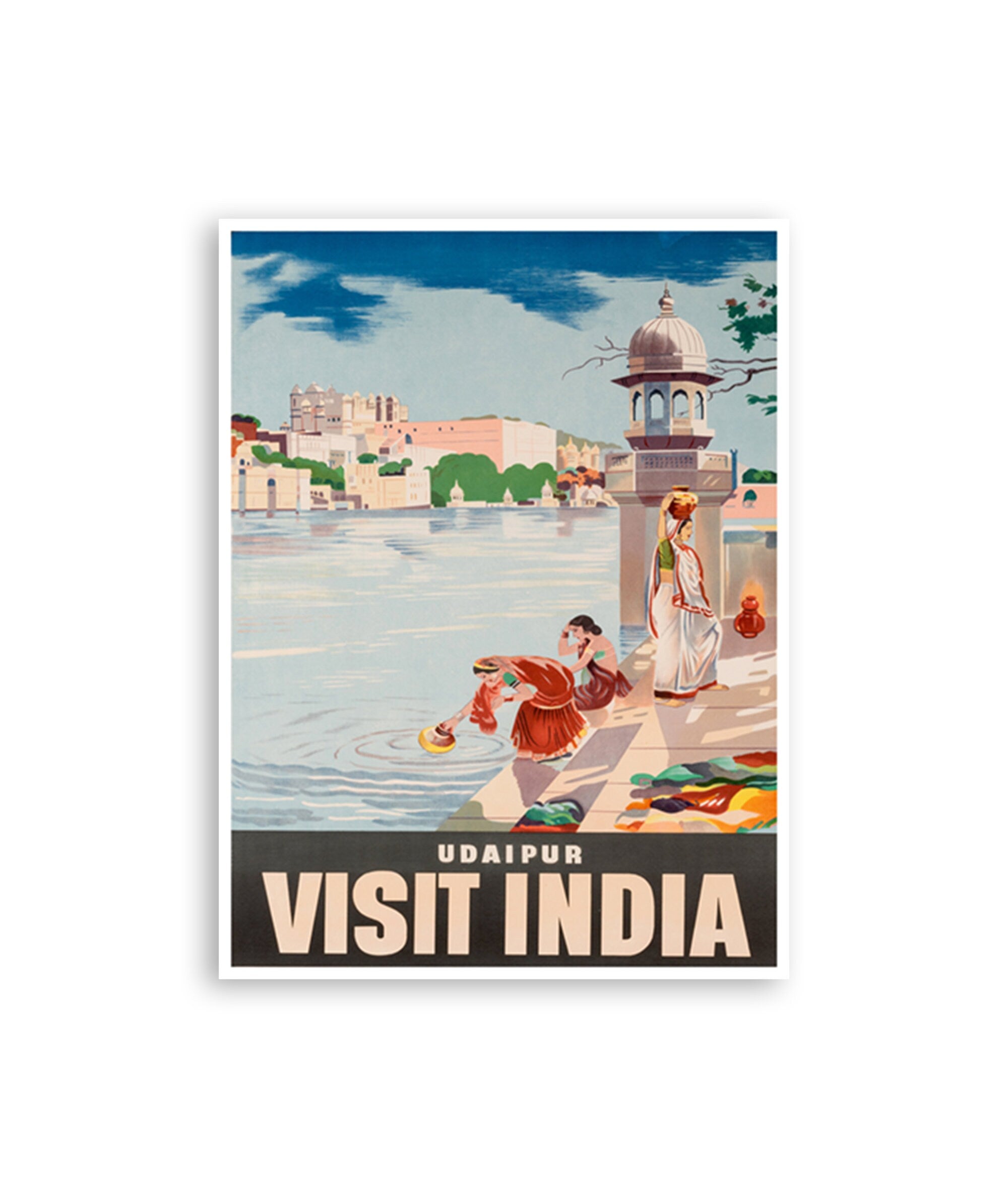 Art India Poster Vintage Travel Print Wall Decor (ZT400)