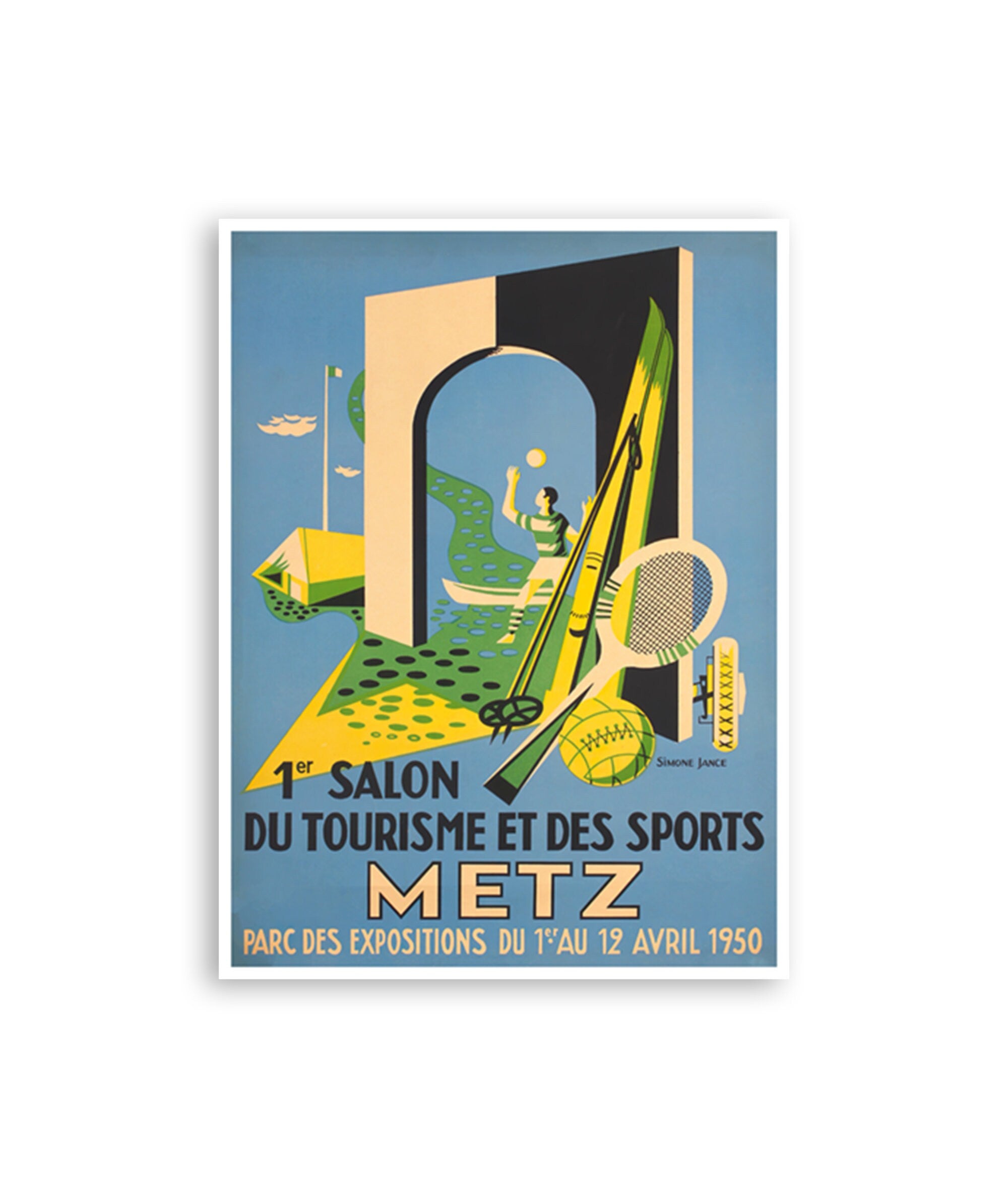 Metz France Art Travel Poster Sports Decor Vintage Print (H1407)