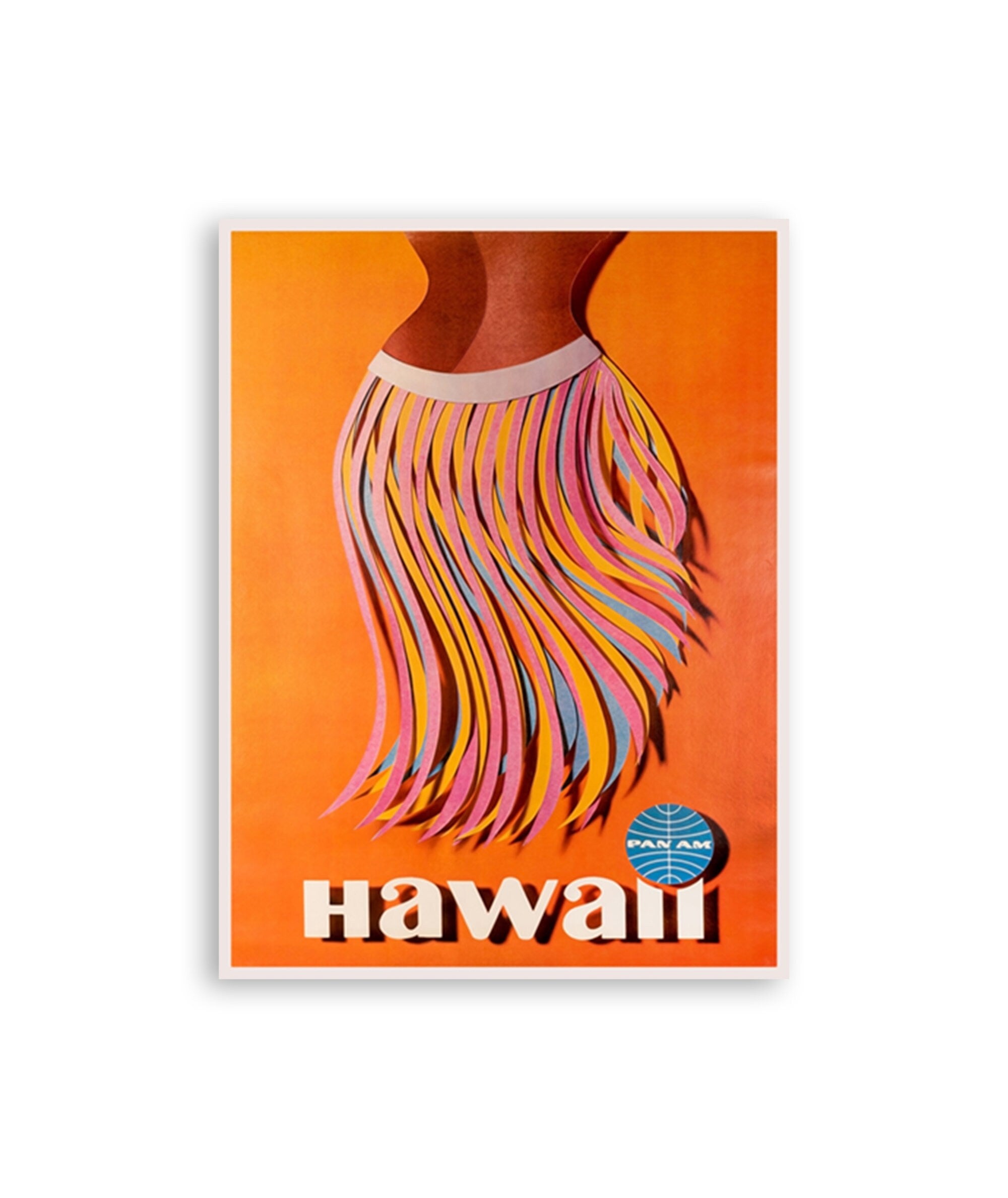 Retro Hawaii Poster Hawaiian Travel Art Print (XR1824)