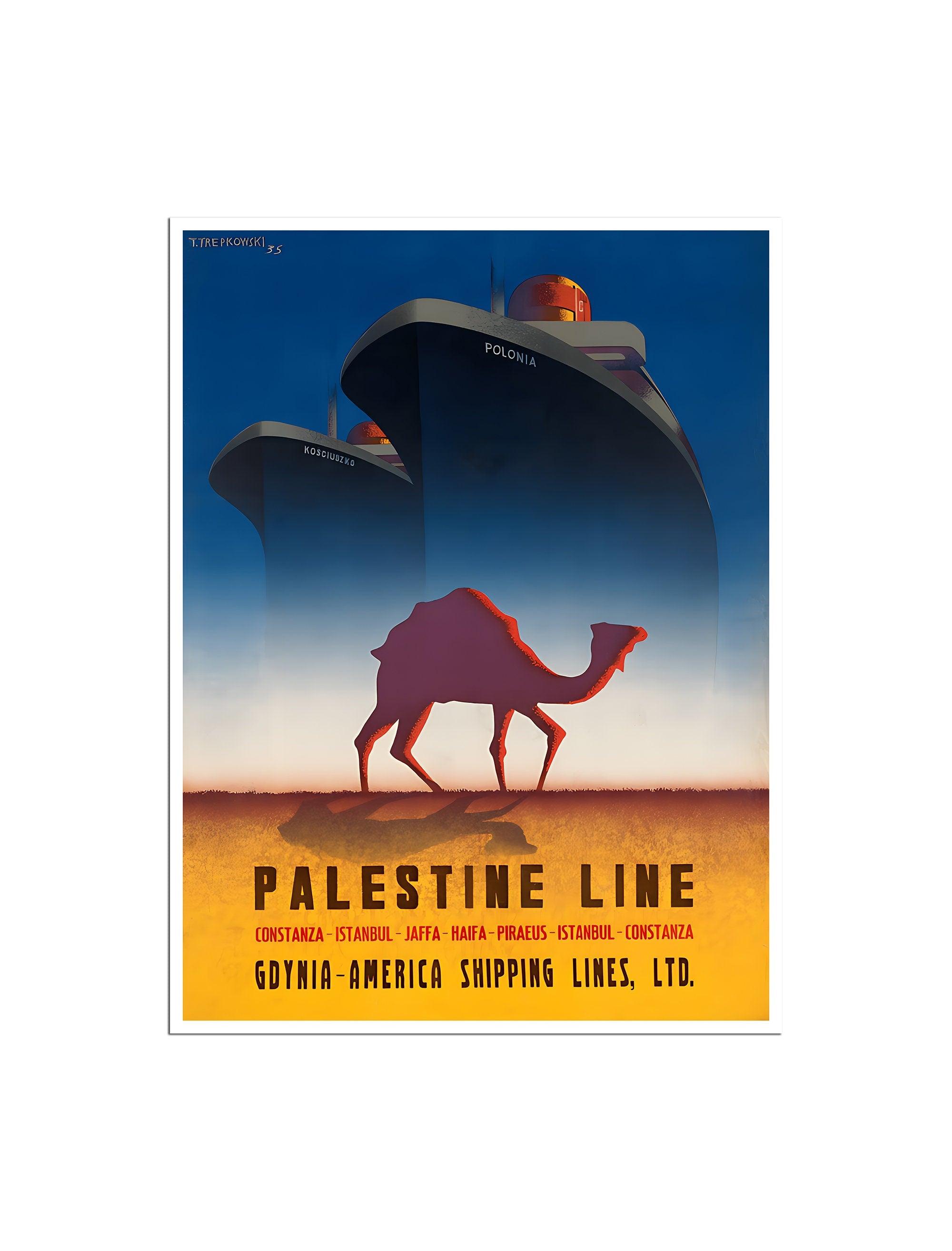 Palestine Wall Art Vintage Decor Palestinian Print Middle Eastern Gift Poster (XR4526)