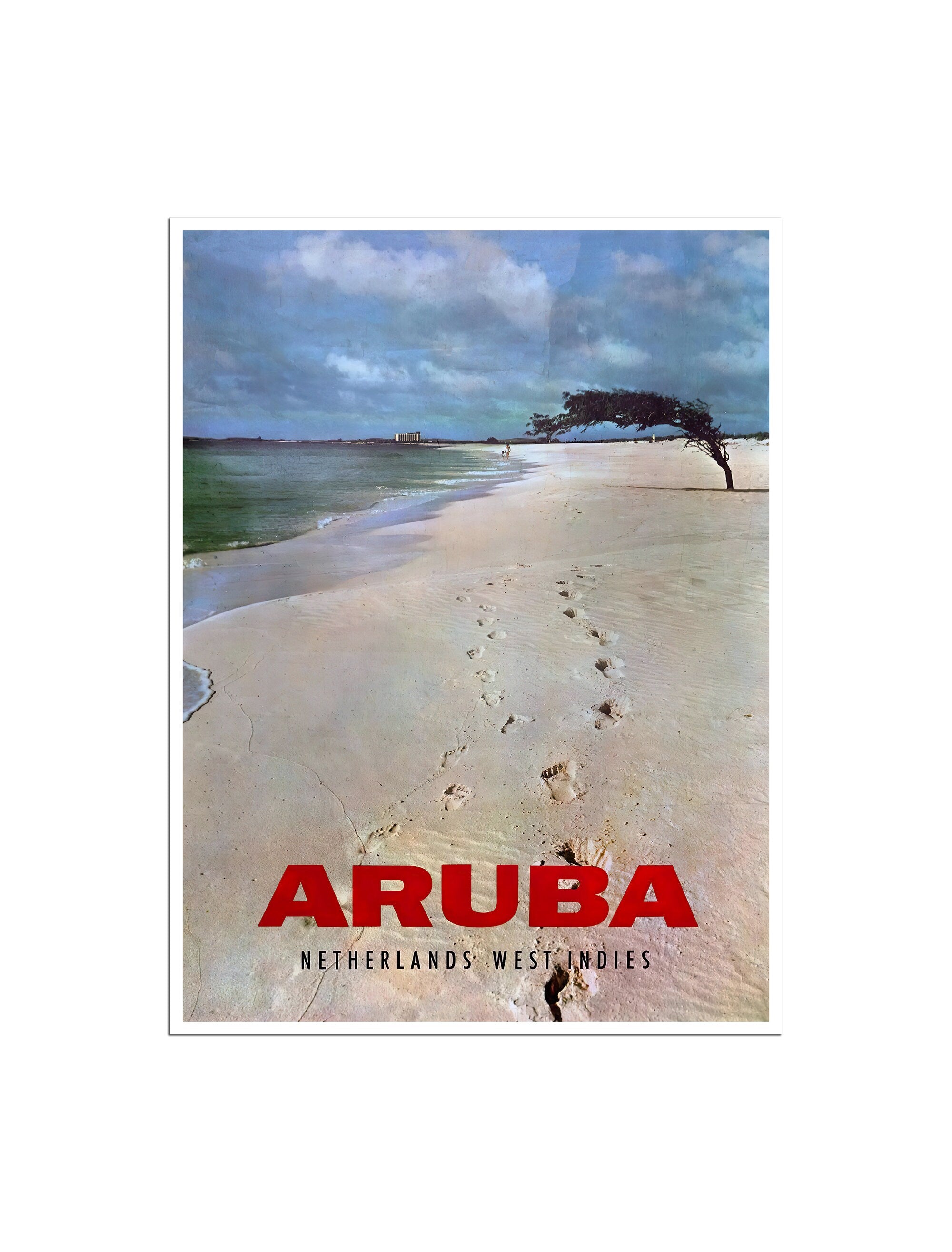 Aruba Travel Poster Vintage Beach Art Print (H1486)