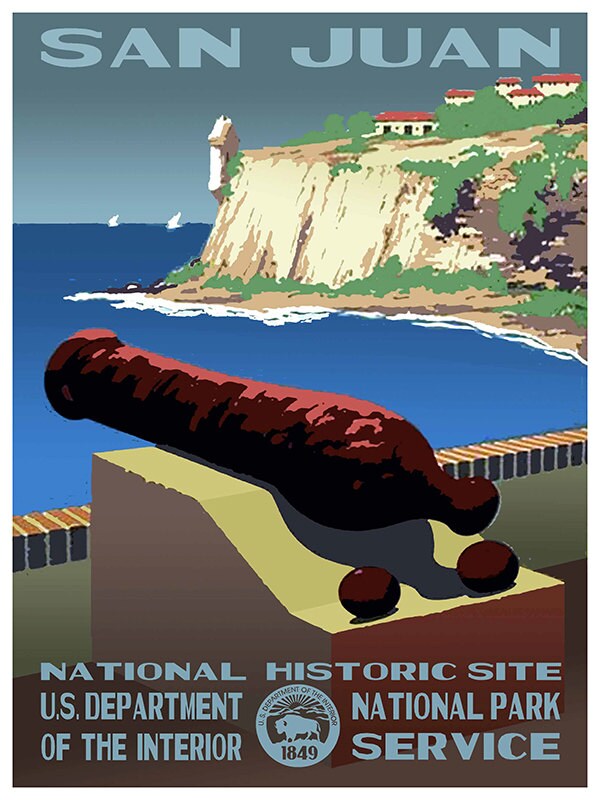 National Park Travel Poster San Juan Art Print (TR62)