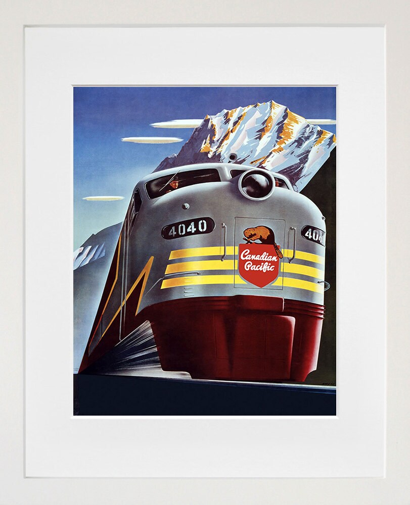 Train Art Travel Poster Railroad Print (TR70)