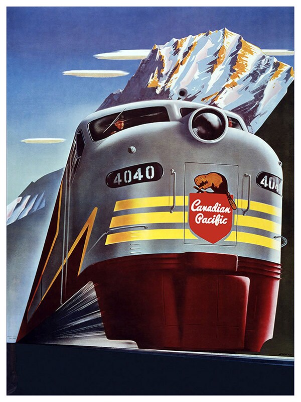Train Art Travel Poster Railroad Print (TR70)