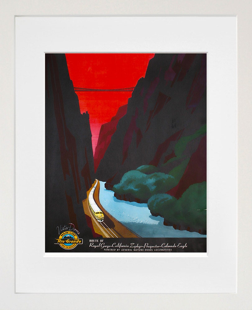 Train Art Travel Poster Railroad Print (TR69)