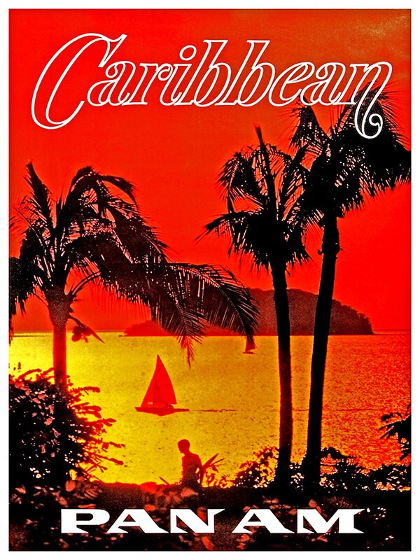 Caribbean Art Travel Poster Tourism Print (TR22)