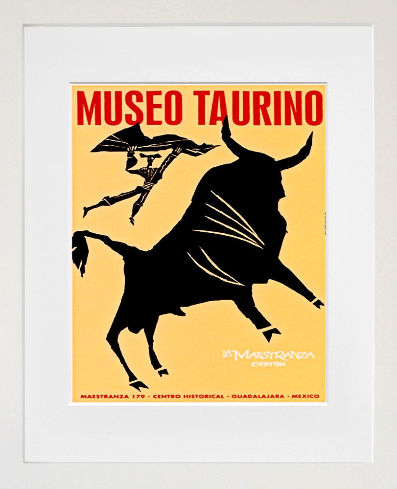 Bullfighter Mexico Art Travel Poster Tourism Print (TR19)