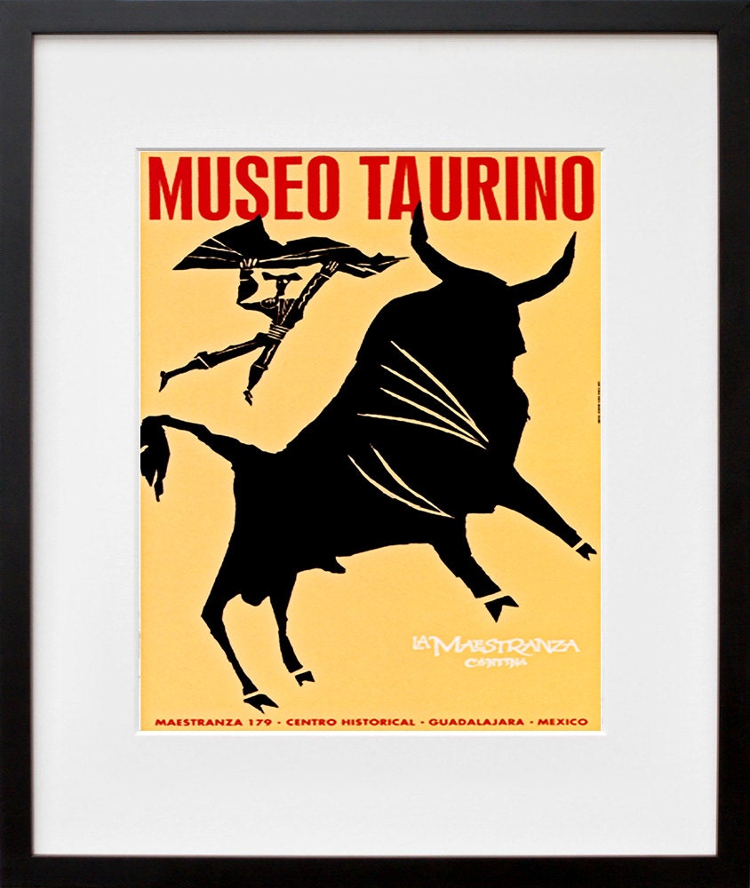 Bullfighter Mexico Art Travel Poster Tourism Print (TR19)