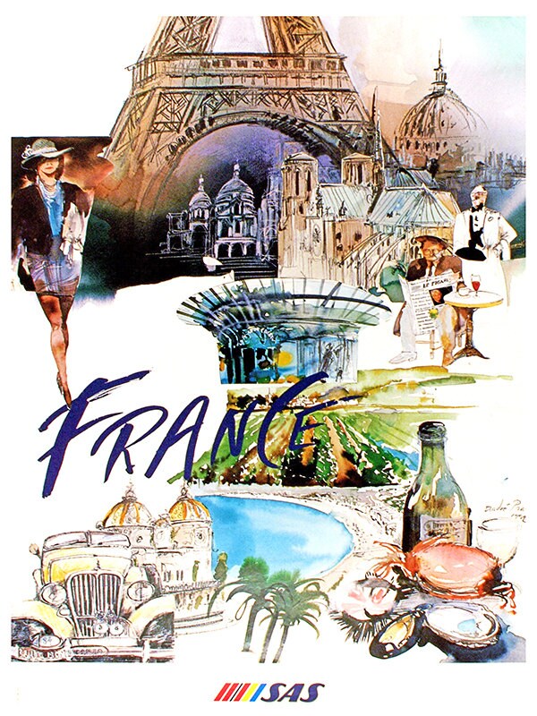 France Poster Art Travel Print (TR36)