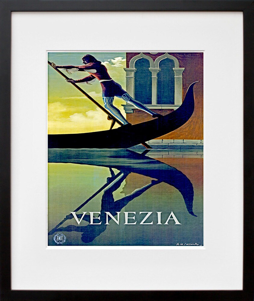 Venice Italy Art Wall Print Travel Poster (TR49)