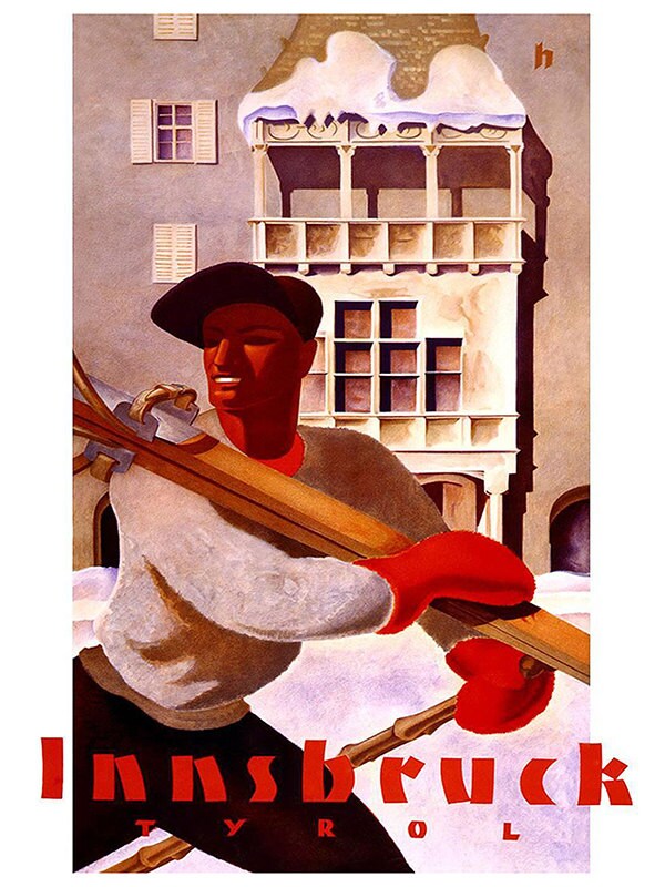 Europe Art Print Tyrol Vintage Travel Poster (TR80)