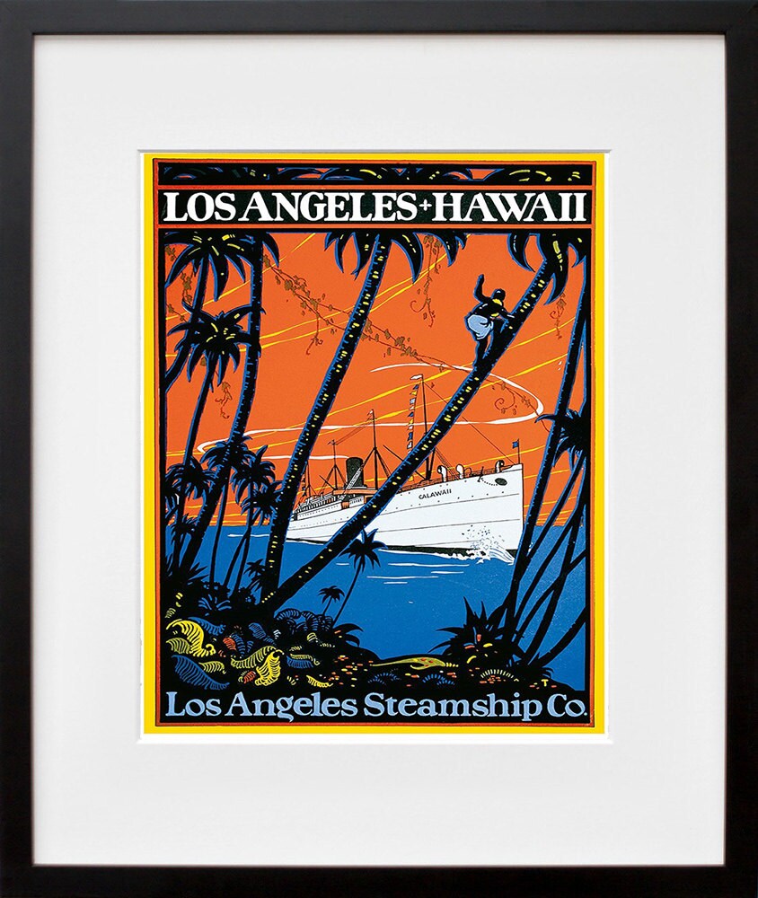 Art Print Hawaii Vintage Travel Poster (TR88)