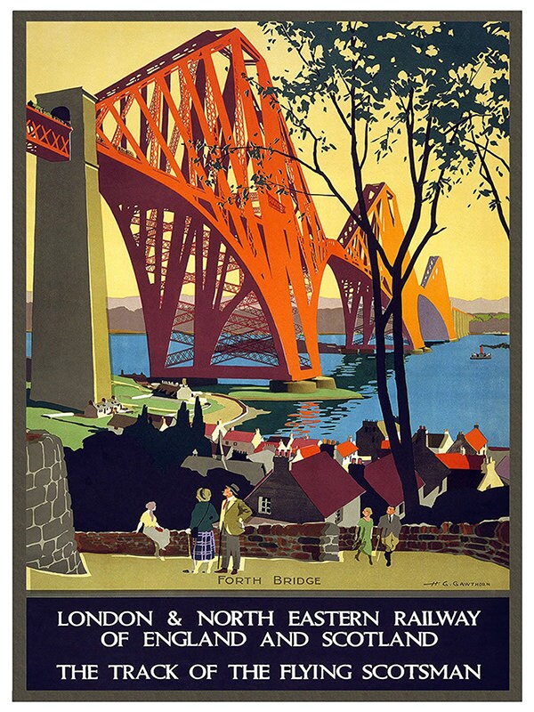 Scotland Wall Art Print Scottish Vintage Travel Poster (TR75)