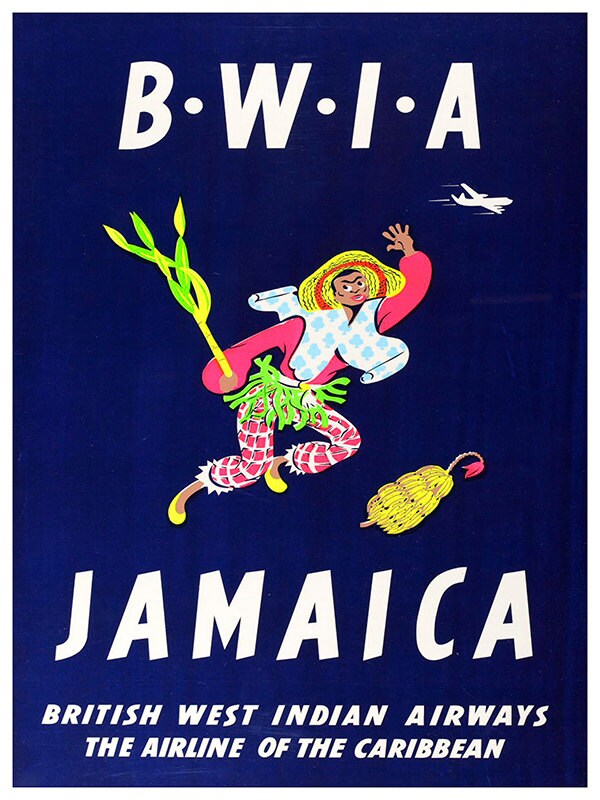 Jamaica Art Print Jamaican Travel Poster (TR101)