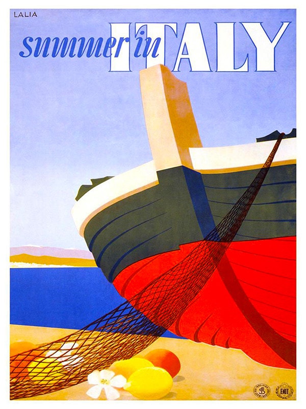 Italian Travel Poster Italy Art Print Retro (TR119)