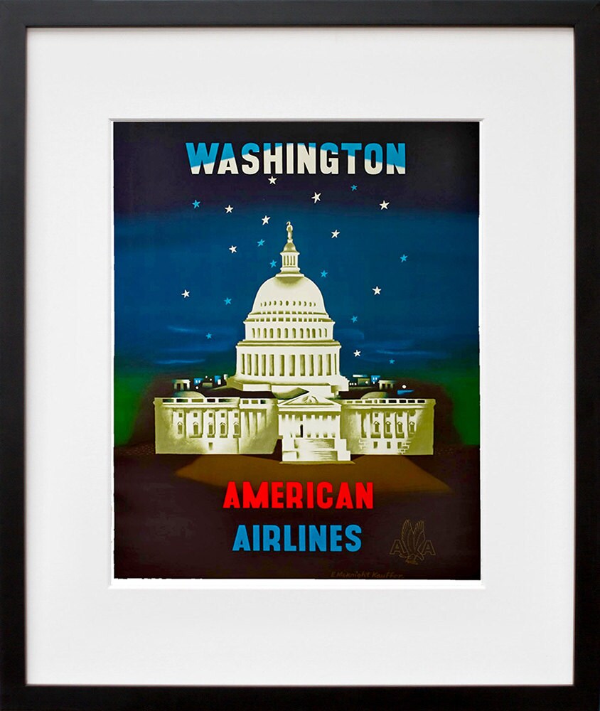 Washington DC Travel Art Print Vintage Home Decor Poster (ZT136)