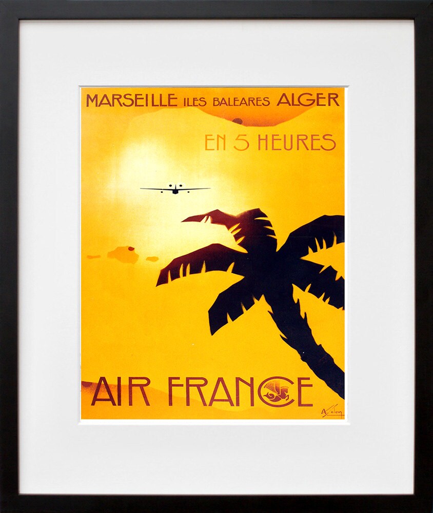 France Travel Art Print Algeria Vintage French Home Decor Poster (ZT131)