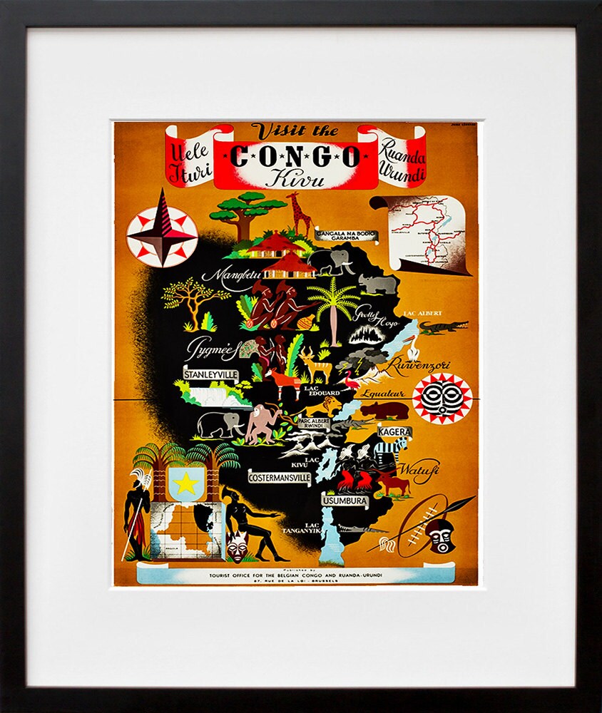 Congo Travel Poster