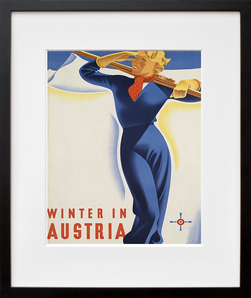 Austria Ski Poster