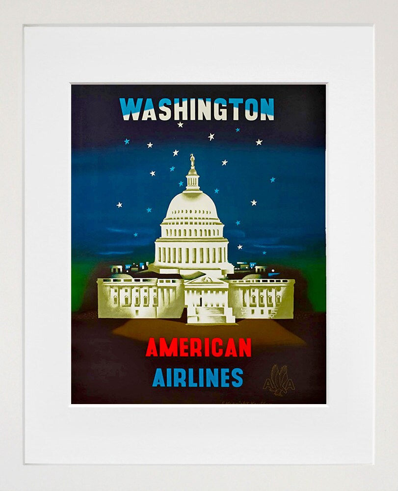 Washington DC Travel Art Print Vintage Home Decor Poster (ZT136)