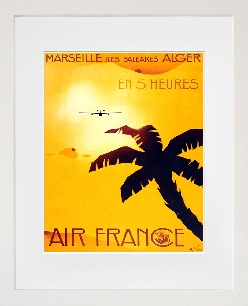 France Travel Art Print Algeria Vintage French Home Decor Poster (ZT131)