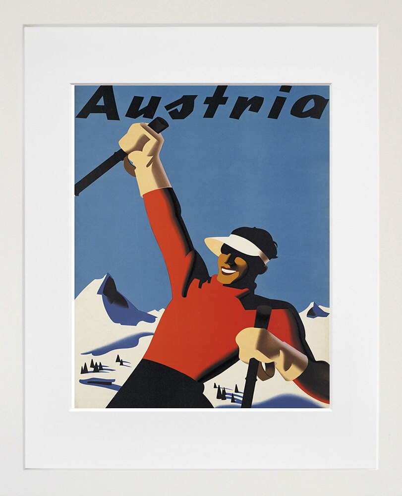 Austria Ski Poster