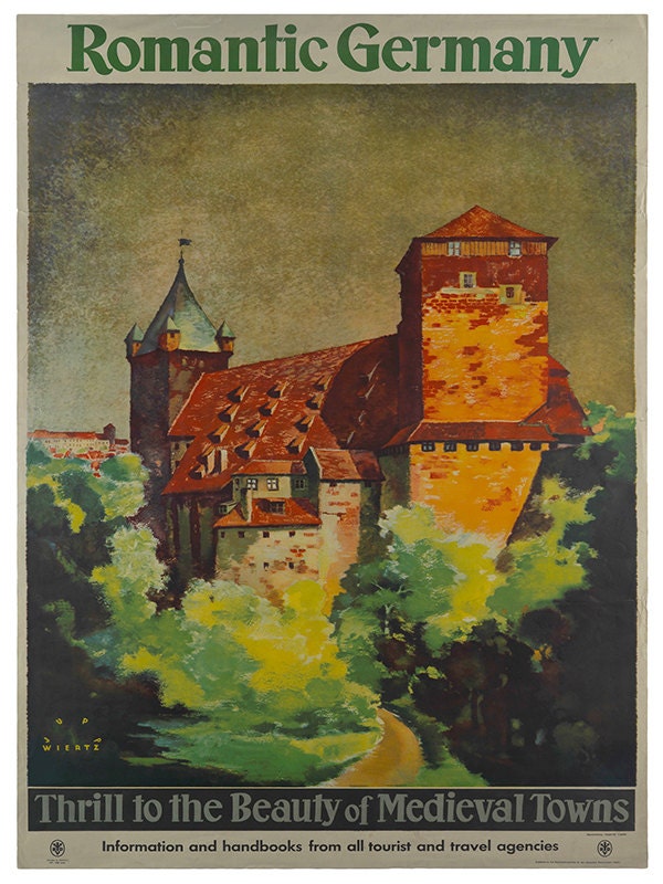 Travel Art Germany Print Romantic Poster Home Decor (XR72)