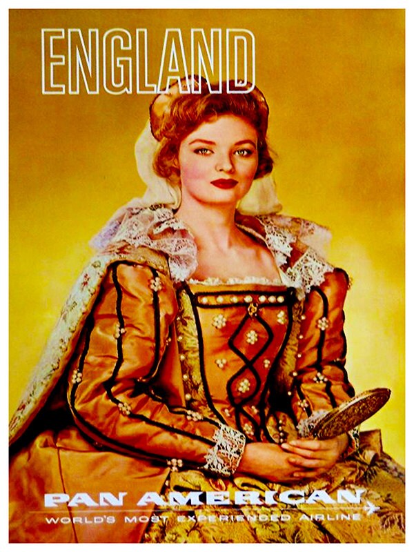 Art England Travel Poster English Royalty Vintage Print (ZT172)