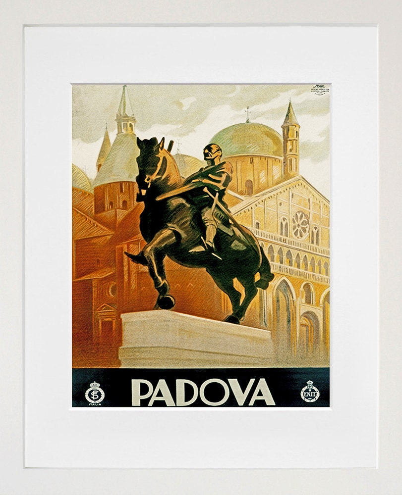 Art Italy Travel Poster Padova Italian Vintage Print (ZT163)
